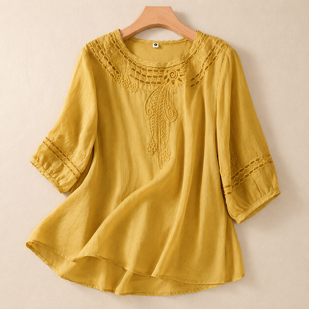 Wystelle Cotton-Linen Blouse