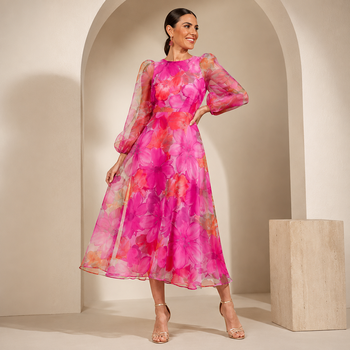 Genevra Bloom Midi Dress