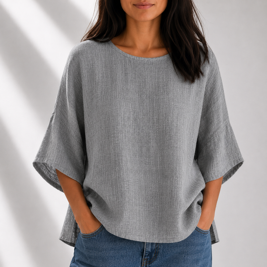 Emery Cotton Linen Blouse