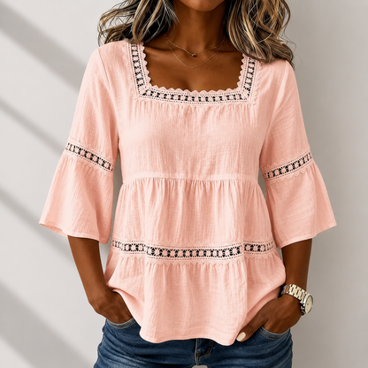 Elodie Square Neck Blouse
