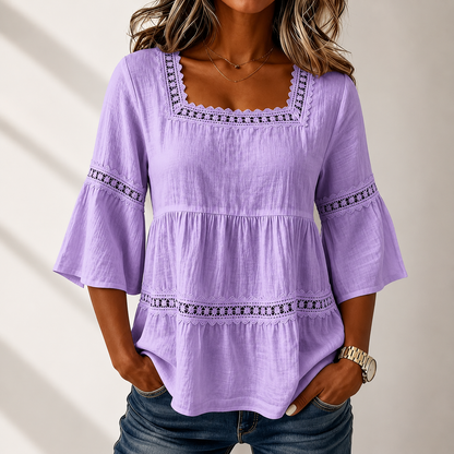 Elodie Square Neck Blouse