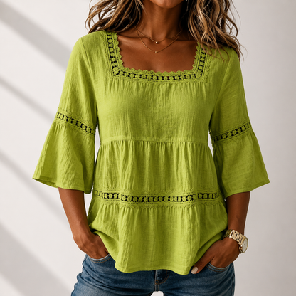 Elodie Square Neck Blouse