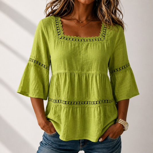 Elodie Square Neck Blouse