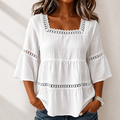 Elodie Square Neck Blouse