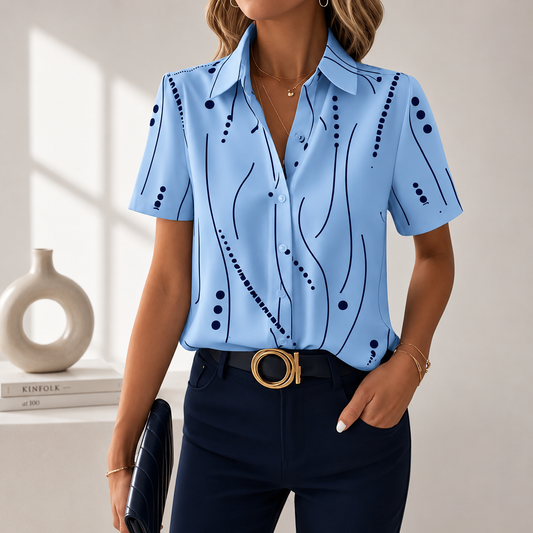 Aveline Abstract Blouse