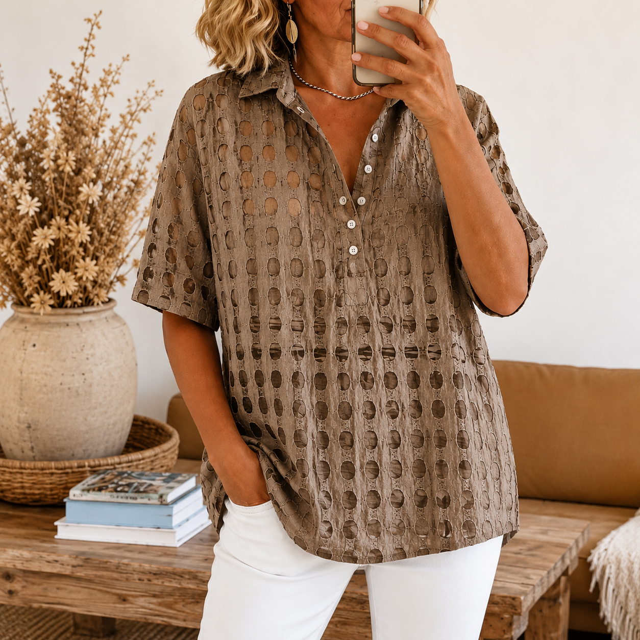 Prudence | Elegant Collar Blouse