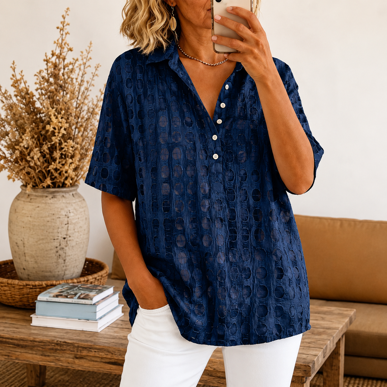Prudence | Elegant Collar Blouse