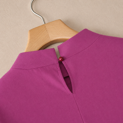 Amélie Mock Neck Blouse