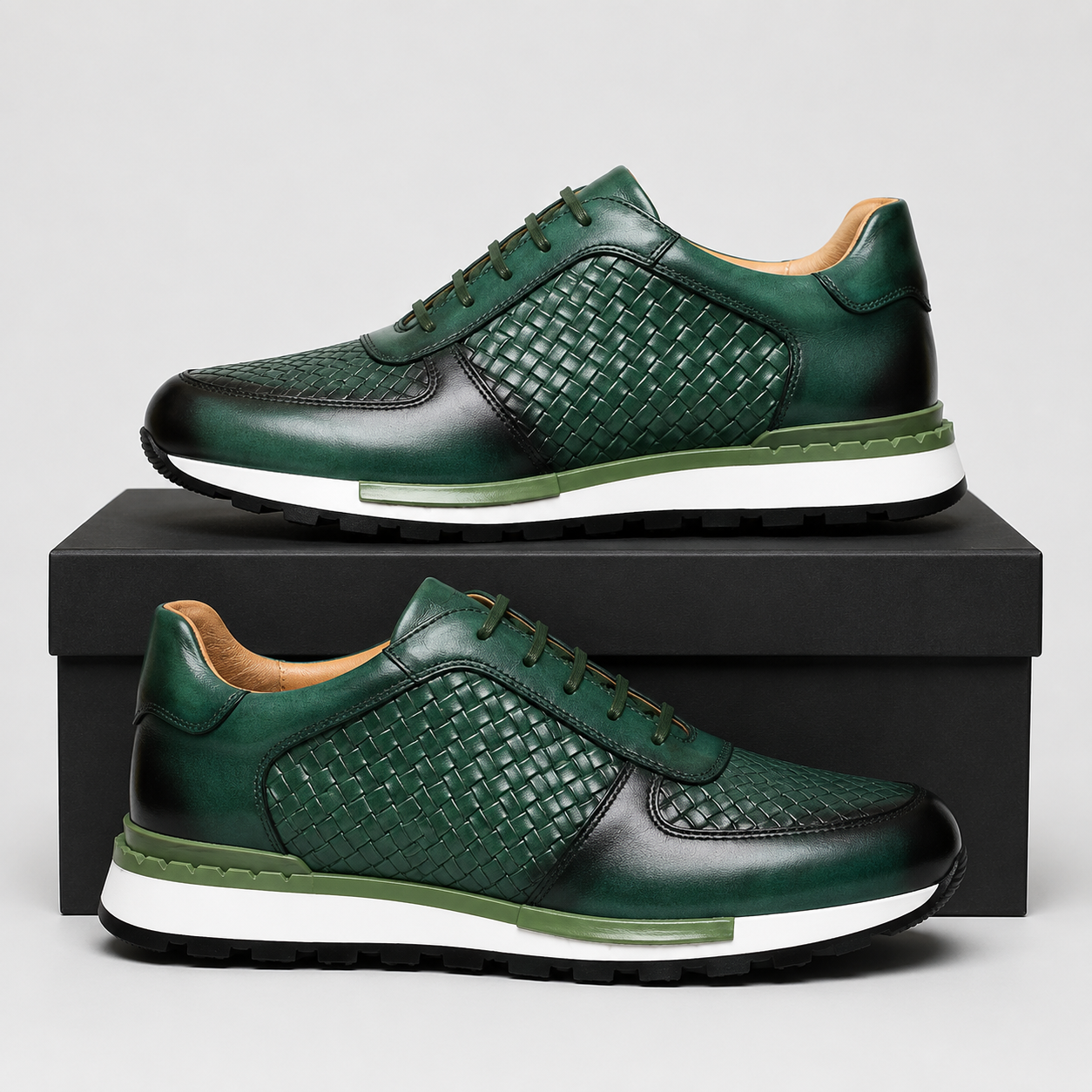 JOHN MILLER LEATHER SNEAKERS