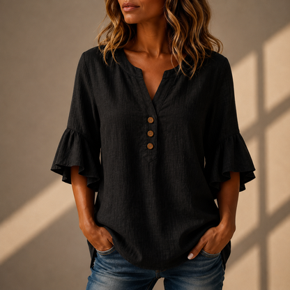 Adeline Ruffle Sleeve Blouse