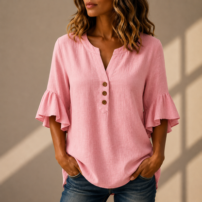 Adeline Ruffle Sleeve Blouse