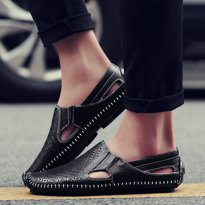 GRAYSON LEATHER SANDALS