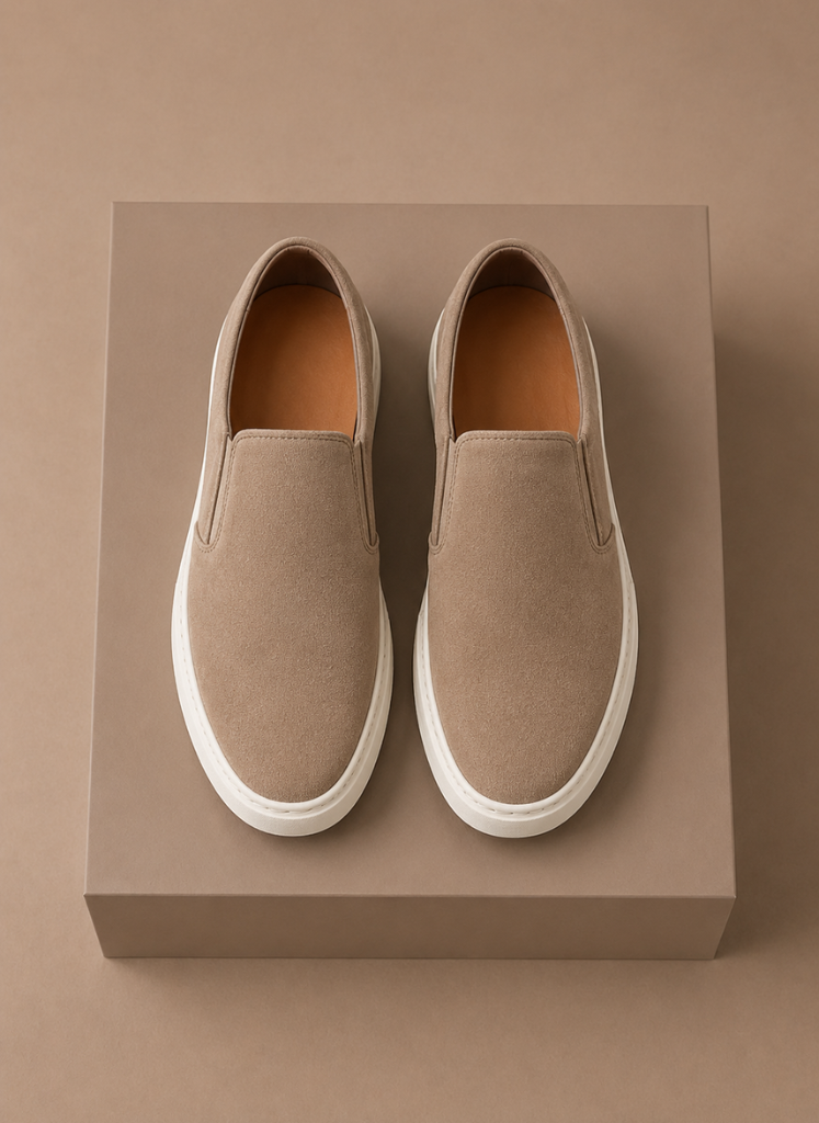 Men’s Suede Slip-On Sneakers – Casual Everyday Loafers | Sorteva