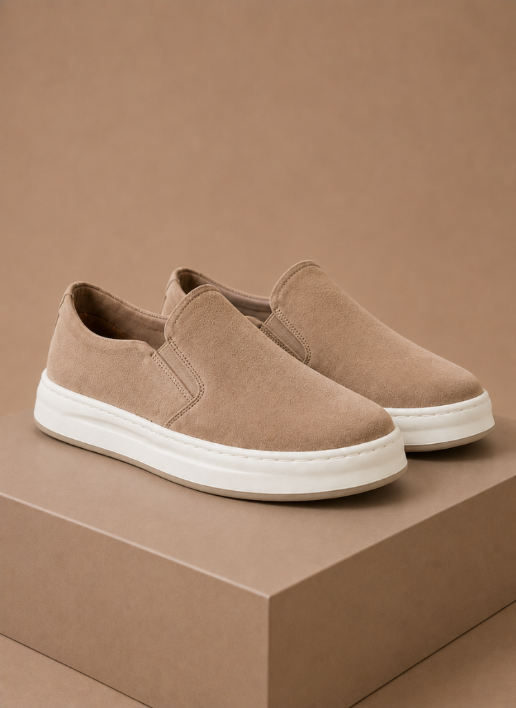 Men’s Suede Slip-On Sneakers – Casual Everyday Loafers | Sorteva