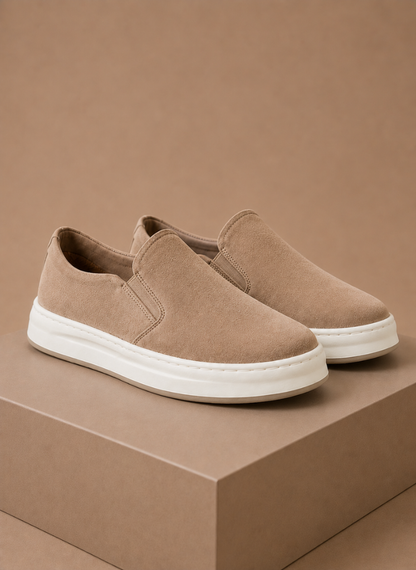 Men’s Suede Slip-On Sneakers – Casual Everyday Loafers | Sorteva