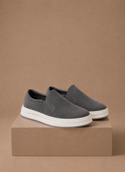 Men’s Suede Slip-On Sneakers – Casual Everyday Loafers | Sorteva