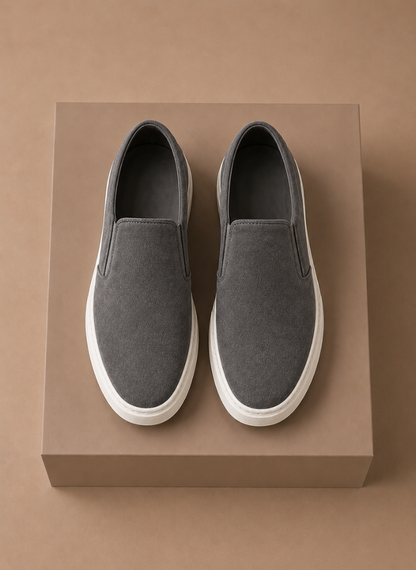 Men’s Suede Slip-On Sneakers – Casual Everyday Loafers | Sorteva