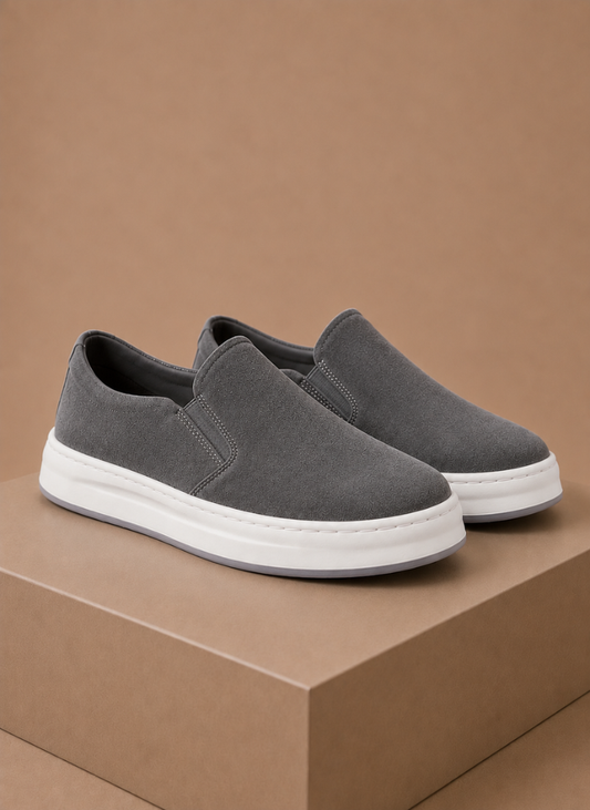 Men’s Suede Slip-On Sneakers – Casual Everyday Loafers | Sorteva