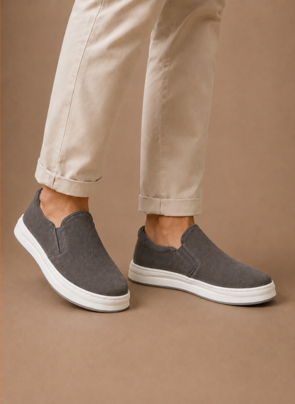 Men’s Suede Slip-On Sneakers – Casual Everyday Loafers | Sorteva