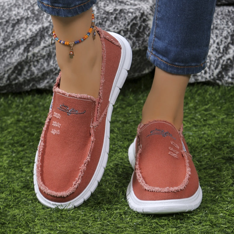 CloudStep™ Distressed Loafers - Effortless Style, All-Day Comfort