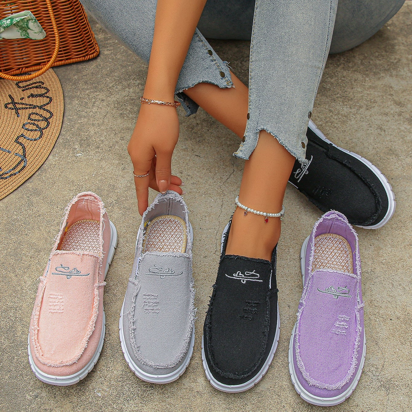 CloudStep™ Distressed Loafers - Effortless Style, All-Day Comfort