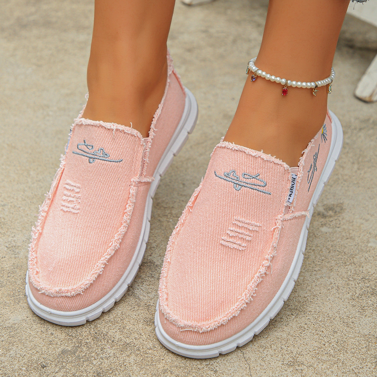 CloudStep™ Distressed Loafers - Effortless Style, All-Day Comfort