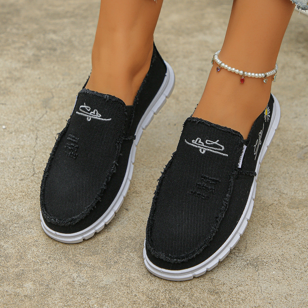 CloudStep™ Distressed Loafers - Effortless Style, All-Day Comfort