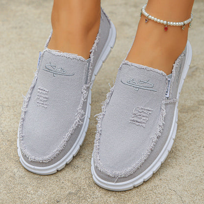CloudStep™ Distressed Loafers - Effortless Style, All-Day Comfort