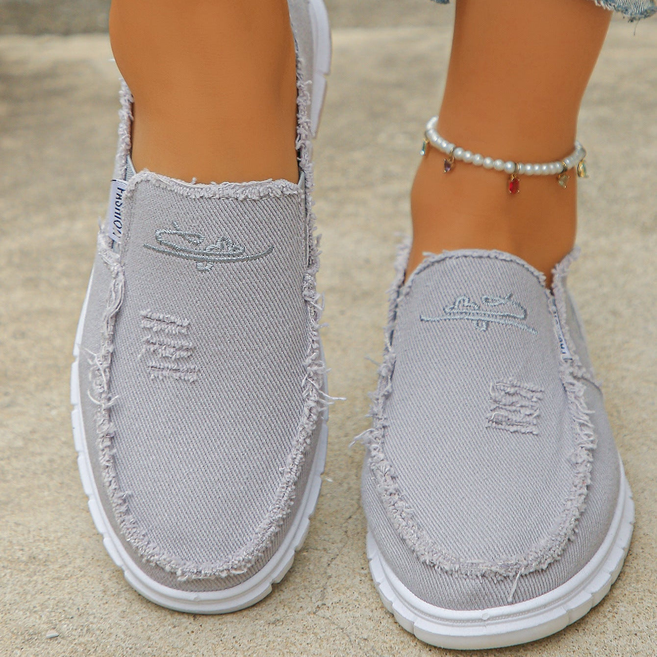 CloudStep™ Distressed Loafers - Effortless Style, All-Day Comfort