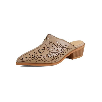KAYLOR GENUINE LEATHER MULES
