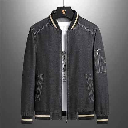 Denim Varsity Jacket