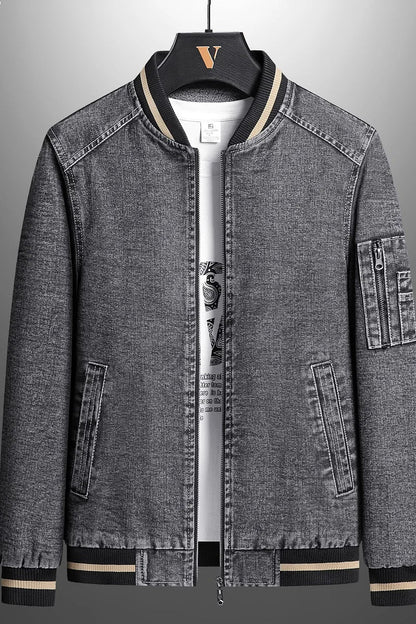 Denim Varsity Jacket