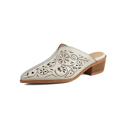 KAYLOR GENUINE LEATHER MULES
