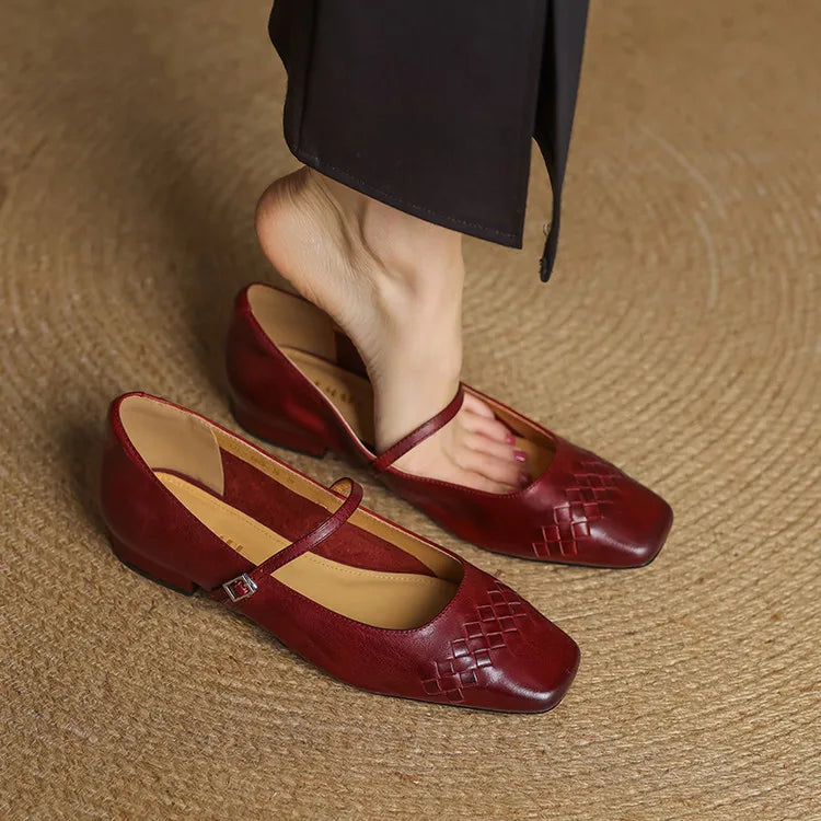 CARLEN GENIUNE LEATHER MULES