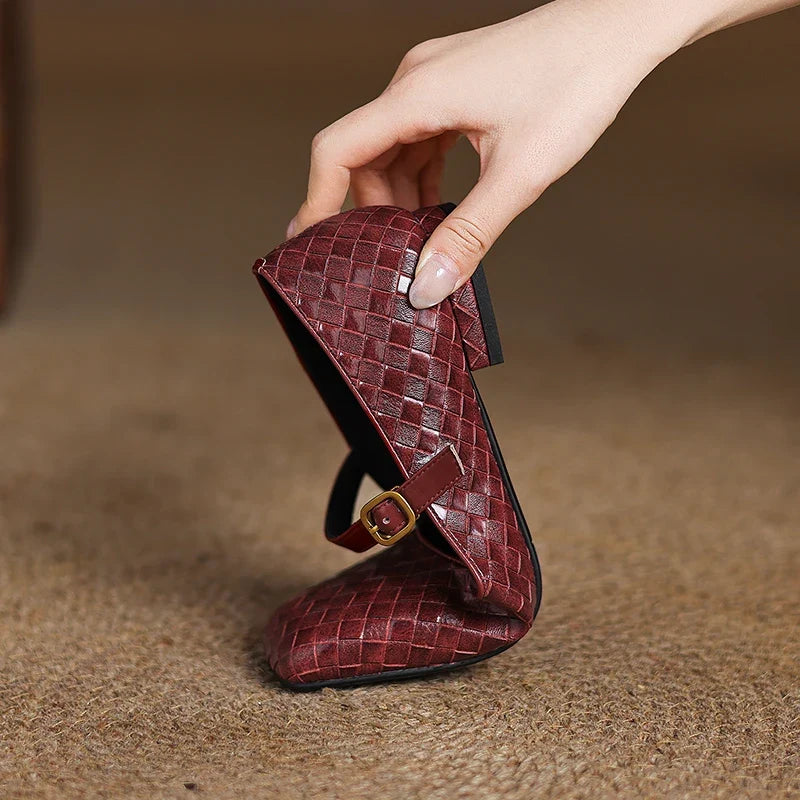 RIVA GENIUNE LEATHER MULES