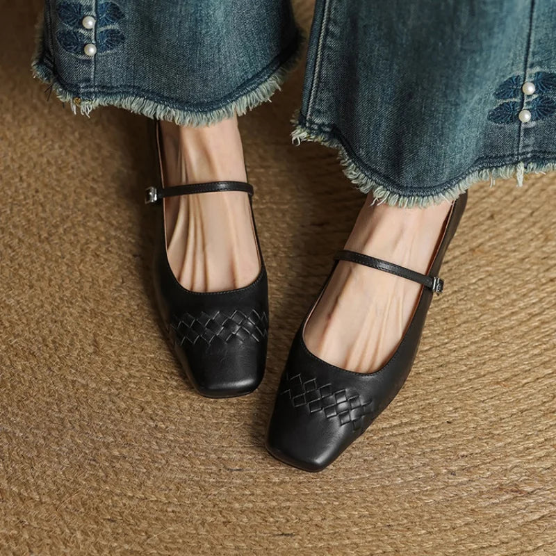 CARLEN GENIUNE LEATHER MULES