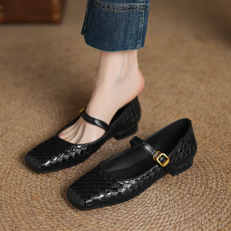 RIVA GENIUNE LEATHER MULES