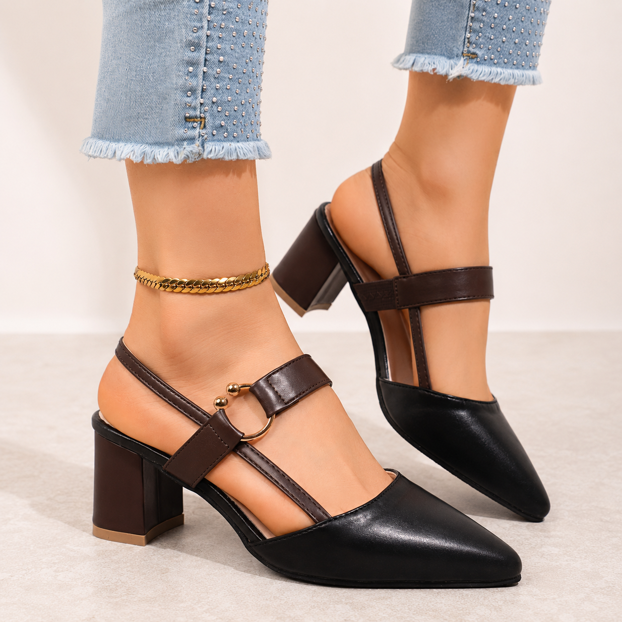 Savelle Ankle Strap Heel