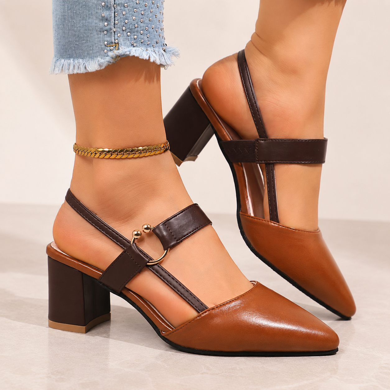Savelle Ankle Strap Heel