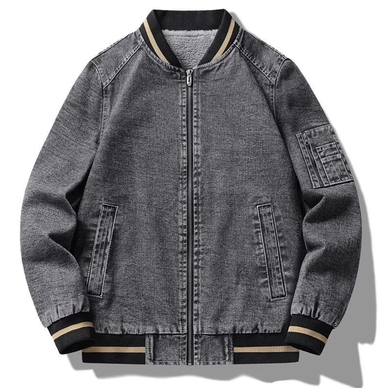 Denim Varsity Jacket