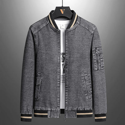 Denim Varsity Jacket