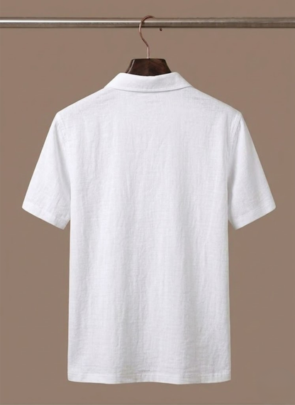 Men's Linen Style Beach Shirt – Lightweight Breathable Summer | Sorteva
