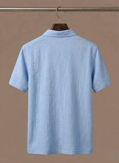 Men's Linen Style Beach Shirt – Lightweight Breathable Summer | Sorteva