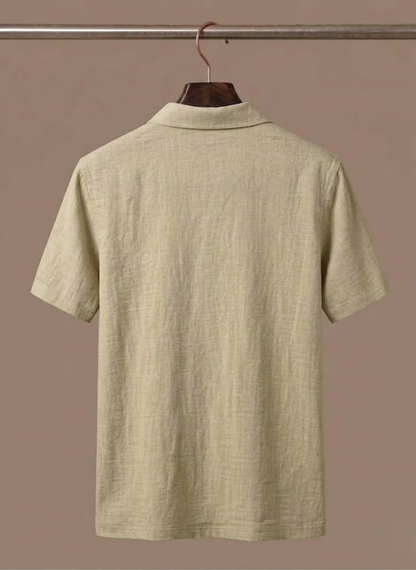 Men's Linen Style Beach Shirt – Lightweight Breathable Summer | Sorteva