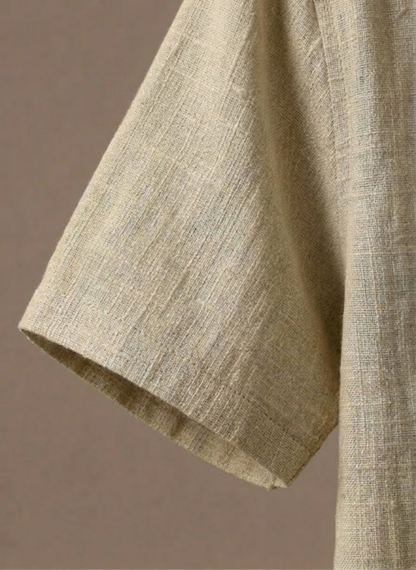 Men's Linen Style Beach Shirt – Lightweight Breathable Summer | Sorteva