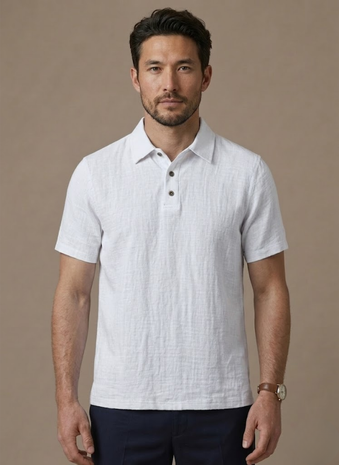 Men's Linen Style Beach Shirt – Lightweight Breathable Summer | Sorteva