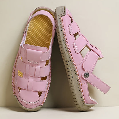 Soraya™ – Adjustable Closed-Toe Comfort Sandals | Hook-&-Loop Straps, Wide Toe Box & All-Day Comfort