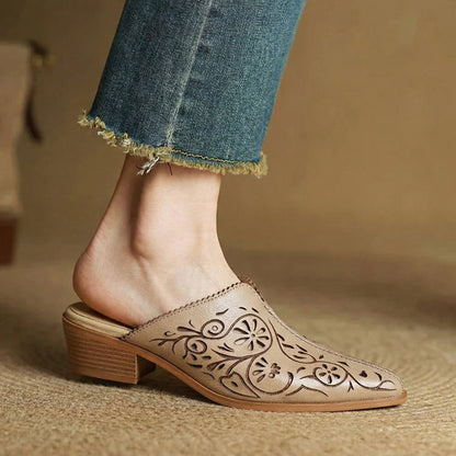 KAYLOR GENUINE LEATHER MULES