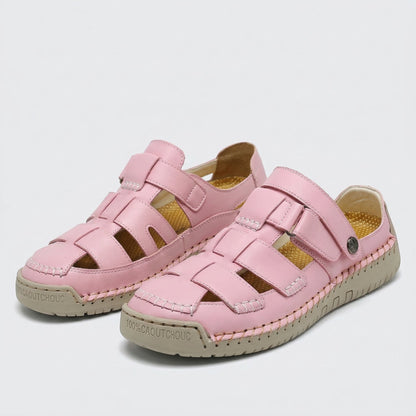 Soraya™ – Adjustable Closed-Toe Comfort Sandals | Hook-&-Loop Straps, Wide Toe Box & All-Day Comfort